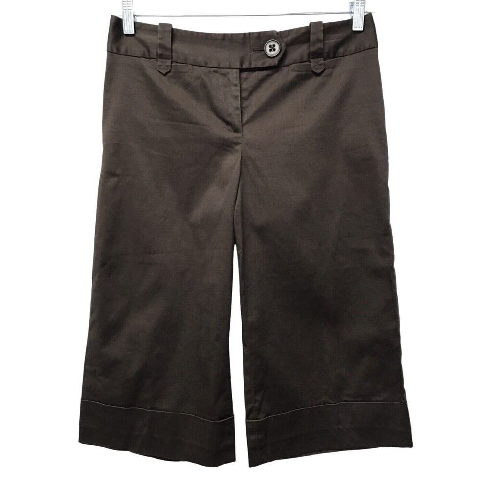Ann Taylor LOFT Coulotte Pants Womens 6 Brown